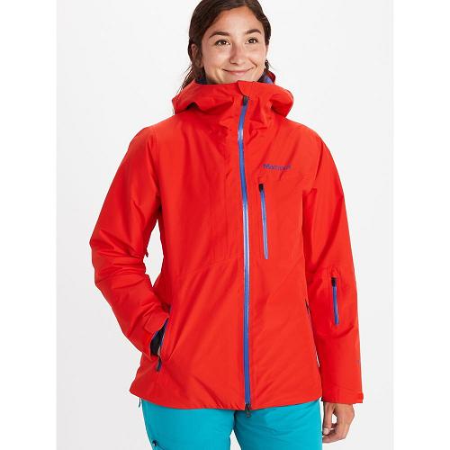 Marmot Lightray Jackets - Womens Ski Jacket Red CA457286 Canada